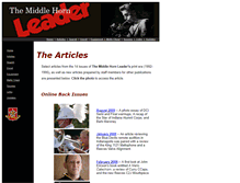 Tablet Screenshot of middlehornleader.com